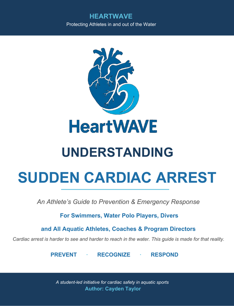Cover of the HeartWAVE workbook, Understanding Sudden Cardiac Arrest: An Athlete's Guide